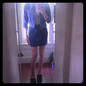 Urban Outfitters Denim moto mini skirt